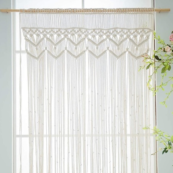 Hippie Macrame Nomadic Handmade Bohemian Wall/Room Decor for Patio/Curtains - Picture 2 of 10